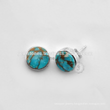 Semi Precious Gemstone Earrings Turquoise Stud Earring Wholesale Gemstone Earring